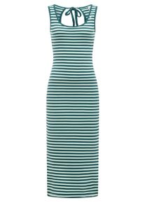 Shirtkleid Ragwear "Shirtkleid Montyca Stripes YOUMODO", Damen, Gr. L, N-Gr, gr&uuml;n (ocean gr&uuml;n), Obermaterial: 95% Baumwolle CO. 5% Elasthan EL., Kleider Shirtkleid