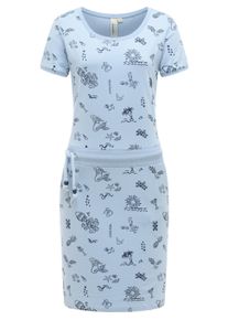 Sommerkleid Ragwear "Minikleid Baomi Summer YOUMODO", Damen, Gr. S, N-Gr, blau (sky blau), Obermaterial: 100% Baumwolle CO., Kleider Sommerkleid