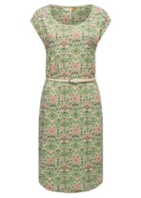 Shirtkleid Ragwear "Sommerkleid Lilithe Ikat", Damen, Gr. M, N-Gr, gr&uuml;n (dusty gr&uuml;n), Obermaterial: 50% Baumwolle CO. 50% Modal CMD. Obermaterial: 50% Baumwolle CO. 50% Modal CMD., Kleider Shirtkleid