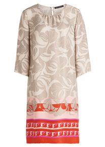 Sommerkleid Betty Barclay "Sommerkleid mit Rundhalsausschnitt", Damen, Gr. 40, EURO, bunt (taupe, rot), 100% Viskose CV., Kleider Sommerkleid