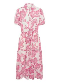 Midikleid Cream "Kleid CRSamira", Damen, Gr. 40, N-Gr, pink (fuchsia columbia paisley), Obermaterial: 100% Polyester PES., Kleider Midikleid