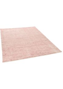 Teppich TOM TAILOR HOME "Groove" Gr. 4, rosa (ros&eacute;), B:160cm H:15mm L:230cm, Viskose, Wolle, Teppiche, Teppich, modernes Design, edles Farbspiel, auch in rund, Wohnzimmer