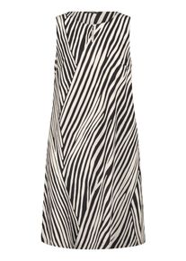 Sommerkleid Betty Barclay "Leinenkleid ohne Arm", Damen, Gr. 40, EURO, schwarz (schwarz, beige), Obermaterial: 55% Leinen LI. 45% Viskose CV., Kleider Sommerkleid