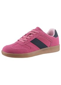 Sneaker ANISTON SHOES, Damen, Gr. 41, Textil, pink (pink, blau), Lederimitat, Basic, Schuhe Sneaker, Freizeitschuh, Halbschuh, Schn&uuml;rschuh im Retro-Look