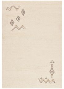 Wollteppich Theko "Hadj 225, handgekn&uuml;pft", beige (natur wei&szlig;), B:120cm H:25mm L:180cm, Wolle, Teppiche, Wollteppich, echter Berber Teppich aus Marokko, reine Wolle, Wohnzimmer