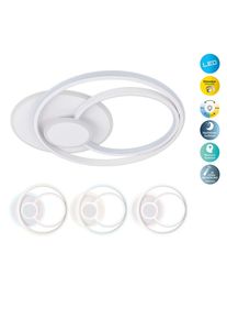 OTTO HOME LED Deckenleuchte "Nerrina", wei&szlig;, 1, H: 7cm, 1 Stk., Leuchten, CCT, Memory, Nachtlicht, dimmbar per IR-Fernbedienung, modern, LED Deckenleuchte