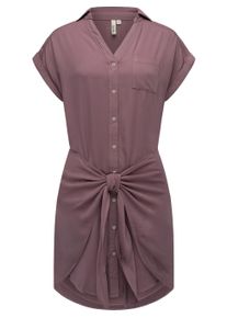 Blusenkleid Ragwear "Blusenkleid Bahaya", Damen, Gr. L, N-Gr, pink (mauve), Obermaterial: 100% Viskose CV., Kleider Blusenkleid