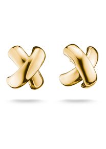 Paar Ohrstecker Thomas Sabo "Gekreuzte Ohrringe gelbgoldfarben", gold (gelbgoldfarben), Ohrringe, Damen, Metall, Paar Ohrstecker