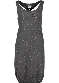 alife and kickin Sommerkleid ALIFE & KICKIN, Damen, Gr. S, Normalgr&ouml;&szlig;en, grau (moonless), 65% Baumwolle, 35% Polyester, Rundhals, Kleider Sommerkleid