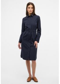 Blusenkleid Eterna "LOOSE FIT", Damen, Gr. 48, Normalgr&ouml;&szlig;en, blau (navy), 100% Baumwolle, Kleider Blusenkleid