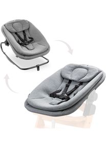 Babywippe hauck "Highchair Bouncer, Dark Grey Melange", Baby, grau (dunkelgrau), Baumwolle, Kunststoff, Polyester, Babywippen Babywippe, f&uuml;r Alpha+, Beta+, Arketa