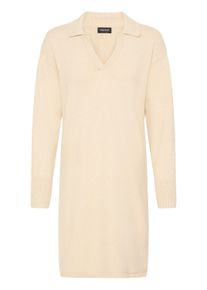 Strickkleid oxmo "Strickkleid OXNera", Damen, Gr. XL, N-Gr, beige (oatmeal melange), Obermaterial: 50% Viskose CV. 27% Nylon NY. 23% Polyester PES., Kleider Strickkleid