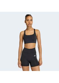 Sport-BH adidas Performance "OPT MS BRA", Damen, Gr. XXL, N-Gr, schwarz, Obermaterial: 79% Polyester, 21% Elasthan, BHs Sport-BH