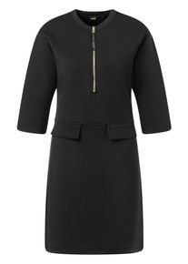 JOOP! Midikleid JOOP "Tovaya", Damen, Gr. 44, N-Gr, 3/4 Arm, Web, schwarz, Web, Obermaterial: 71% Polyester, 18% Viskose, 11% Elasthan, Rundhals, Kleider Midikleid