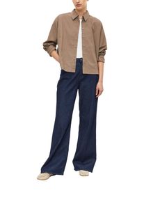 Langarmbluse s.Oliver, Damen, Gr. 40, beige (taupe), Cord, Obermaterial: 68% Baumwolle, 32% Viskose, unifarben, normal h&uuml;ftlang, Rundhals, Blusen Langarmbluse, Cordbluse mit Hemdkragen und Knofpleiste