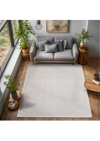 Teppich Ayyildiz Teppiche "LOOM 4300 , auch als L&auml;ufer und in Rund", beige (creme), B:60cm H:7mm L:100cm, Polypropylen, Teppiche, Teppich, Kurzflor, grobe Schlingen Struktur, pflegeleicht, strapazierf&auml;hig