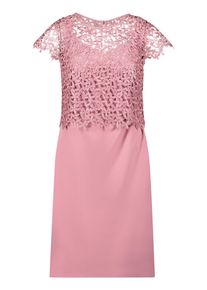 Etuikleid Vera Mont "Etuikleid mit Spitze", Damen, Gr. 42, EURO, rosa (vintage blossom), Obermaterial: 95% Polyester PES. 5% Elasthan EL., Kleider Etuikleid