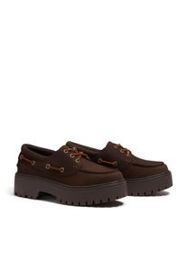 Bootsschuh Timberland "STONE STREET - BOAT SHOE", Damen, Gr. 42, Synthetik, braun (schwarz braun nubuck), Leder, Schuhe Bootsschuh, Bootsschuh aus Timberland Premium Leder