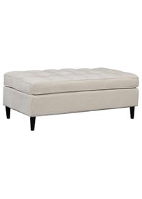 Hocker DOREL HOME "LINDHUS, Chenille, Modul f&uuml;r die Lindhus-Sofas- Breite 120 cm", creme, B:120cm H:44cm T:60cm, 100% Polyester, Hocker, Hocker, verl&auml;ngert das Sofa zum Schlafsofa, Relaxsofa....