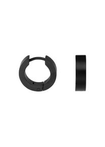 Paar Creolen Firetti "Schmuck Geschenk Edelstahl Ohrschmuck Ohrringe" Gr. 15, schwarz, Ohrringe, Damen, 15, Edelstahl, Paar Creolen