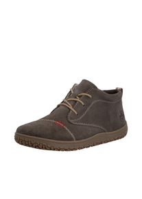 Sneaker Rieker, Damen, Gr. 36, Warmfutter, braun (grau), Veloursleder, Schuhe Sneaker, Schn&uuml;rboots, Casual-Stiefelette mit Warmfutter