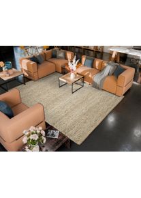 Wollteppich OCI DIE TEPPICHMARKE "COUNTRY HANDWEB", hellbraun, beige, natur, B:250cm H:12mm L:350cm, Obermaterial: 95% Wolle, 5% Polyester, Teppiche, Wollteppich, 95% Wolle, handgewebt, Naturfasern, Wendeteppich, Wohnzimmer