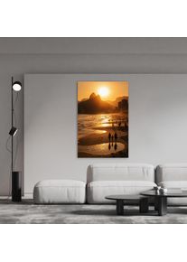 Acrylglasbild queence "Abendsonne am Wasser", farbe bild(er): gelb, B:30cm H:40cm, Acrylglas, Bilder, Acrylglasbild, Wandbild Wohnzimmerdeko Urlaubsmotiv