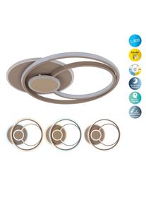 OTTO HOME LED Deckenleuchte "Nerrina", beige, 1, H: 7cm, 1 Stk., Leuchten, CCT, Memory, Nachtlicht, dimmbar per IR-Fernbedienung, modern, LED Deckenleuchte