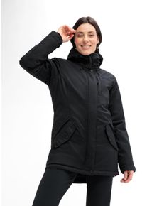 Outdoorjacke Maier Sports "DA-JACKE MTEX KATRINE", Damen, Gr. 50, schwarz, Obermaterial: 100% Polyester. Futter: 100% Polyester. Wattierung: 100% Polyester, Jacken Outdoorjacke, mit MTHERM Isolation, auch in gro&szlig;en Gr&ouml;&szlig;en