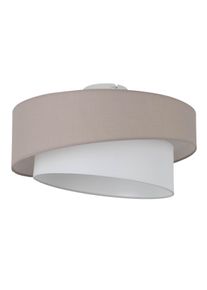 OTTO HOME Deckenleuchte "Kallona, Stoffschirm, Deckenlampe", beige, 1, &Oslash; 40cm, 1 Stk., Leuchten, Textilschirm beige-wei&szlig;, exkl. 1x E27 / 15 W (LED), &Oslash;: 40 cm, Deckenleuchte
