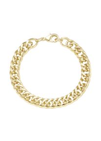 Panzerarmband Firetti "Schmuck Geschenk Tombak Armschmuck Armband Doppel-Panzerkette" Gr. 19, gelbgoldfarben, Armb&auml;nder, Damen, 19, Tombak, Panzerarmband, Made in Germany
