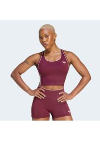 Tanktop adidas Performance "ADIDAS ORIGINALS SPORT", Damen, Gr. XS, maroon, Obermaterial: 79% Polyester, 21% Elasthan, eckiger Ausschnitt, Tops Tanktop, Eng anliegend geschnittenes Sport Tanktop, CLIMACOOL