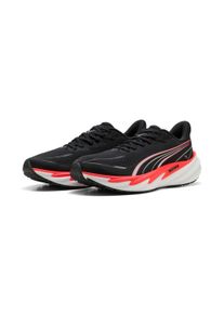 Laufschuh Puma "VELOCITY NITRO 5", Herren, Gr. 42,5, Textil, rot (Puma schwarz, ultra rot), Schuhe Laufschuh, reaktionsfreudige NITROFOAM&trade; D&auml;mpfung f&uuml;r jedes Tempo und Distanz