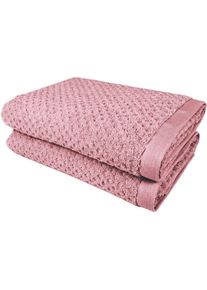 Duscht&uuml;cher OTTO HOME "Corrin, 4 Premium Duscht&uuml;cher, 500 gr/m&sup2;, 70x140cm", wei&szlig; (altrosa), B:70cm L:140cm, Frottier, Obermaterial: 100% Baumwolle, Handt&uuml;cher, Duscht&uuml;cher, 100% Baumwolle, mit Struktur, weich, 5 Jahre Garantie