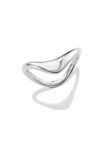 Fingerring Thomas Sabo "Fluid Elegance Ring" Gr. 56, silber (silberfarben), Fingerringe, Damen, 56, Silber 925 (recycelt), Fingerring