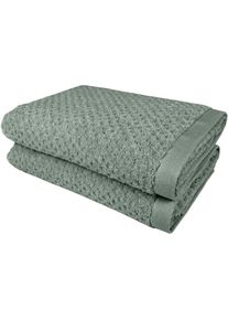 Duscht&uuml;cher OTTO HOME "Corrin, 4 Premium Duscht&uuml;cher, 500 gr/m&sup2;, 70x140cm", gr&uuml;n (mint), B:70cm L:140cm, Frottier, Obermaterial: 100% Baumwolle, Handt&uuml;cher, Duscht&uuml;cher, 100% Baumwolle, mit Struktur, weich, 5 Jahre Garantie