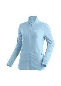 Fleecejacke Maier Sports "DA-MIDLAYERJACKE DENISE JACKET W", Damen, Gr. 40, autumn sky, Fleece, Obermaterial: 100% Polyester, hoch geschlossener Ausschnitt, eingesetzt eingefasste Kante, Jacken Fleecejacke, mit durchgehendem Rei&szlig;verschluss, hoch geschlossener Ausschnitt
