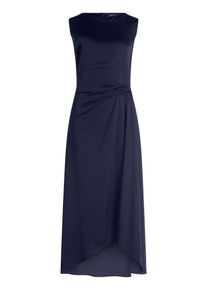 Cocktailkleid Vera Mont "Cocktailkleid mit Raffung", Damen, Gr. 36, EURO, blau (night sky), Obermaterial: 100% Polyester PES., Kleider Cocktailkleid