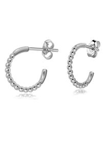 Paar Creolen Firetti "Schmuck Geschenk Silber 925 Ohrringe Kugeln", silber (silberfarben), Ohrringe, Damen, 13,5mm, Silber 925 (Sterlingsilber), Paar Creolen, Made in Germany