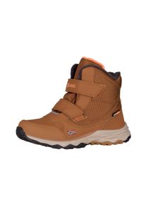 Winterstiefel Trollkids "KIDS HAFJELL WINTER BOOTS", M&auml;dchen, Gr. 38, Fleece, teak braun, schwarz, vivid orange, Synthetik, Schuhe Winterstiefel, Snowboots, Winterstiefel, Winterschuhe, wasserdicht