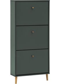 Schuhschrank Schildmeyer "Bjarne, Schuhschrank, Made in Germany, B: 60 cm", gr&uuml;n (waldgr&uuml;n), B:59,8cm H:131cm T:19,5cm, FSC-zertifizierter Holzwerkstoff, Schr&auml;nke, Schuhschrank, Solide Verarbeitung - Dieses Produkt ist in Deutschland gefertigt