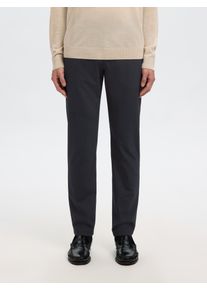 Anzughose Selected "SLH175-SLIM ROBERT FLEX PANTS NOOS", Herren, Gr. 28, L&auml;nge 32, grau (schwarz sapphire), Web, Obermaterial: 67% Polyester, 29% Viskose, 4% Elasthan, unifarben, slim fit kn&ouml;chellang, Hosen Anzughose