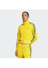 Trainingsjacke adidas originals "FIREBIRD CLASSIC ORIGINALS", Damen, Gr. XS, gelb (eqt gelb, gr&uuml;n, collegiate royal), Obermaterial: 100% Polyester, Jacken Trainingsjacke, FIREBIRD, regul&auml;re Passform
