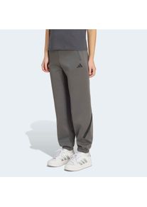 Sporthose adidas Sportswear "ADIDAS Z.N.E", Damen, Gr. S, N-Gr, grau (grau five, normal, gr.), Obermaterial: 57% Polyester, 43% Baumwolle, Hosen Sporthose