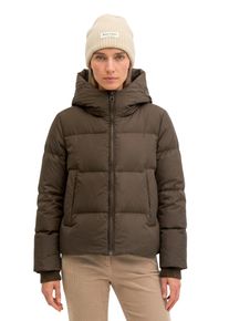 Marc O'Polo Daunenjacke MARC O'POLO, Damen, Gr. 40, braun (burnt coffee), Web, Obermaterial: 100% Polyester. Futter: 100% Polyester. Wattierung: 70% Daunen, 30% Federn, regular fit h&uuml;ftlang, Rippstrickb&uuml;ndchen, Jacken Daunenjacke, mit Kapuze regular mit wasserabweisender Oberfl&auml;che, Topseller