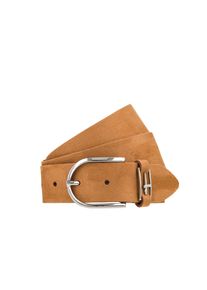 Lederg&uuml;rtel Tamaris "Fianna", Damen, Gr. 95, braun (cognac), Rindsleder, G&uuml;rtel Lederg&uuml;rtel, aus Rindsleder, mit Veloursleder