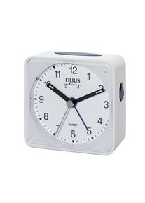 Quarzwecker FILIUS zeitdesign, wei&szlig;, Wecker, Quarzwecker, Wecker,Schlafzimmer,Beleuchtung,schleichende Sekunde,Weckwiederholung