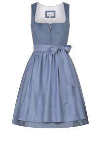 N&uuml;bler Dirndl N&Uuml;BLER "Dirndl mini Kaja", Damen, Gr. 44, EURO, blau, Obermaterial: 100% Polyester PES., Kleider Dirndl, Topseller