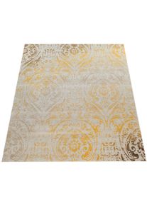 Teppich Paco Home "Artigo 415", gelb, B:60cm H:4mm L:100cm, Polypropylen (PP), Teppiche, Teppich, Kurzflor, Motiv Ornamente, Vintage Design, In- und Outdoor geeignet