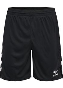 Trainingsshorts Hummel "HMLCORE 2.0 SHORTS", Herren, Gr. XL (54), N-Gr, schwarz-wei&szlig; (schwarz, wei&szlig;), Obermaterial: 100% Polyester, Hosen Trainingsshorts, mit Seitentaschen, schnelltrocknend, atmungsaktiv, aus Interlock-Stoff